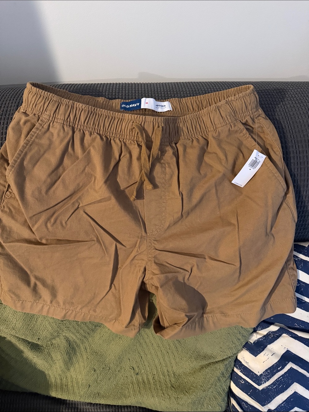 Old Navy Men's Tan/Brown Elastic Waist Swim Trunks